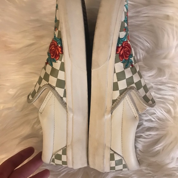 Vans Rose Embroidered Slip On Dx - Picture 8 of 13
